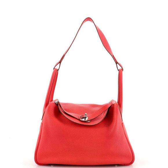 Hermes Handbags - Hermes Lindy Bag Clemence 30 Pink